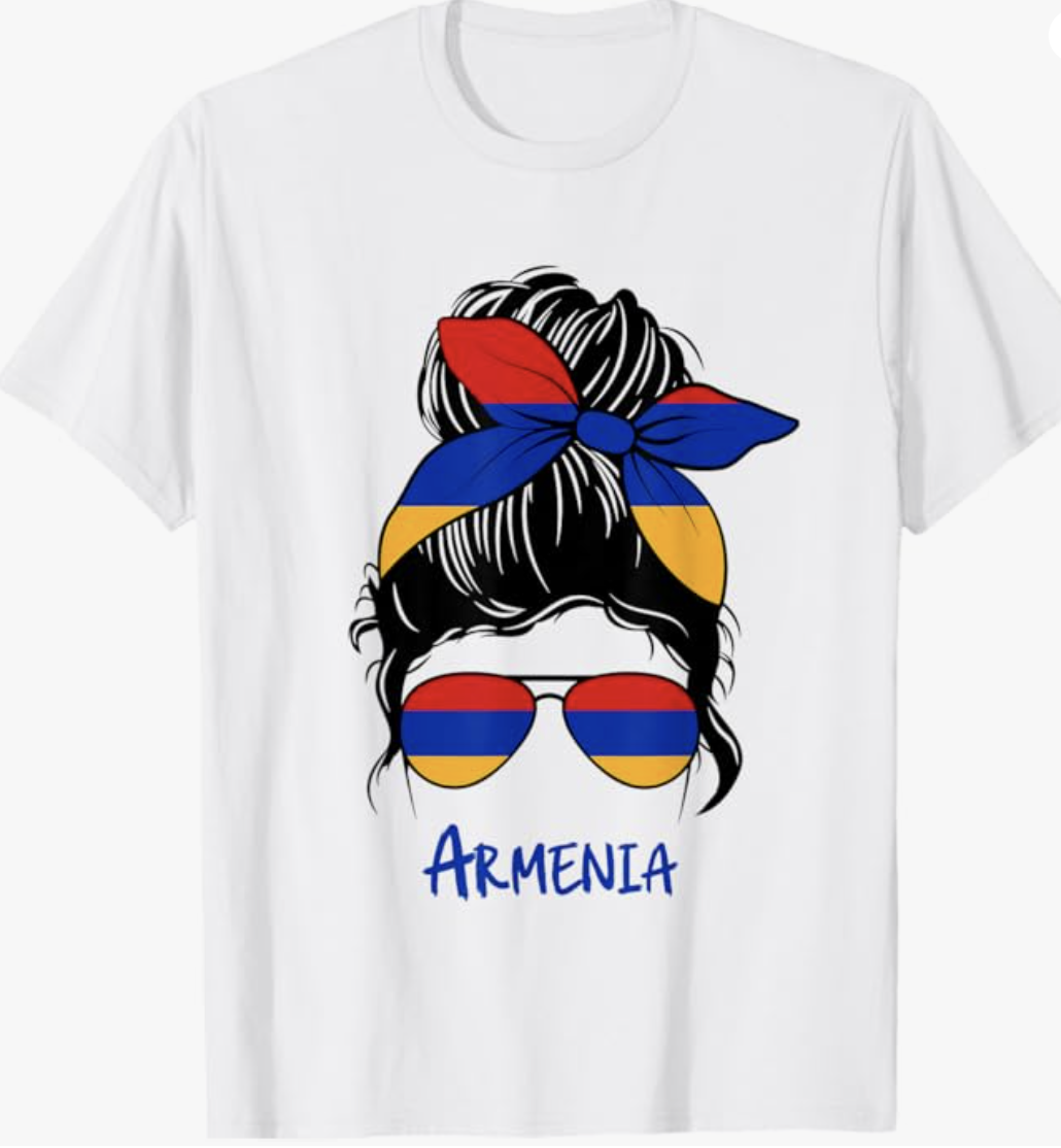 Armenia Girl Armenian Woman Flag T-Shirt