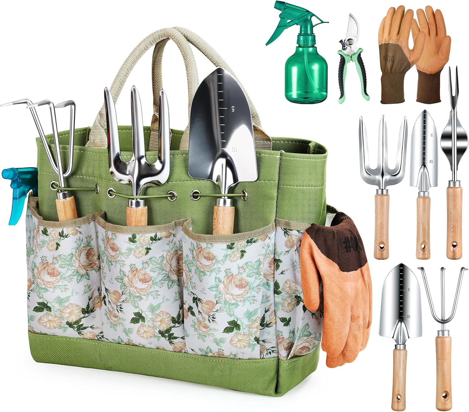Grenebo 9-Piece Garden Tool Set