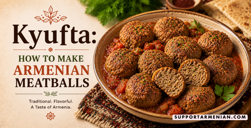 Armenian kyufta meatballs recipe