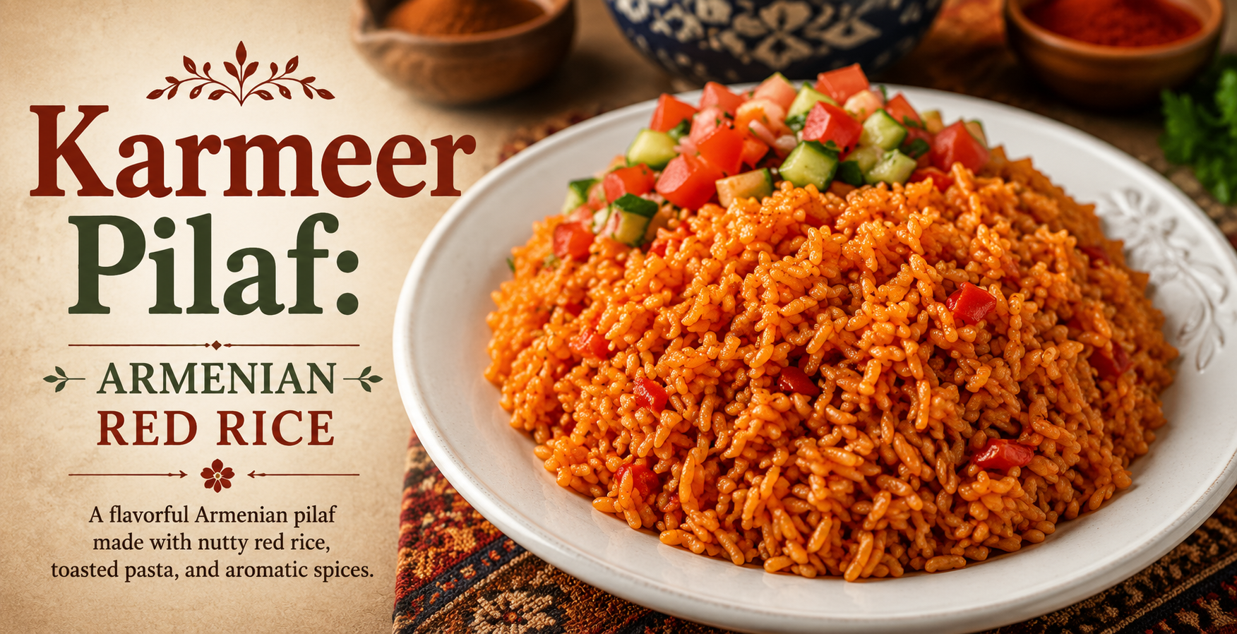 Karmir Pilaf Armenian Red Rice