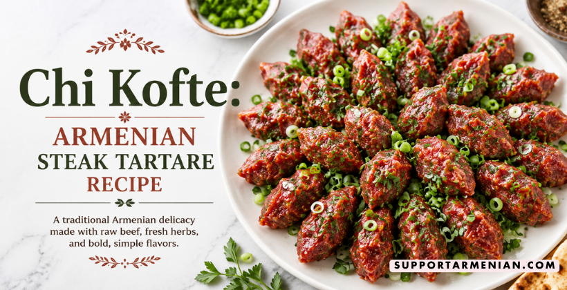 Chi Kofte Armenian steak tartare recipe