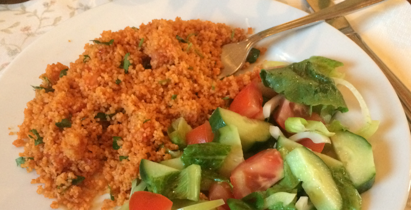 Eetch — Armenian bulgur salad with parsley, green onions, and olive oil