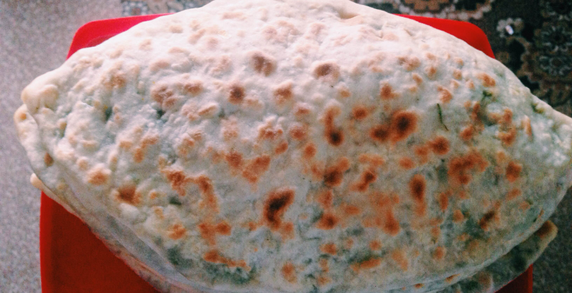 Jingalov hats Armenian herb flatbread recipe