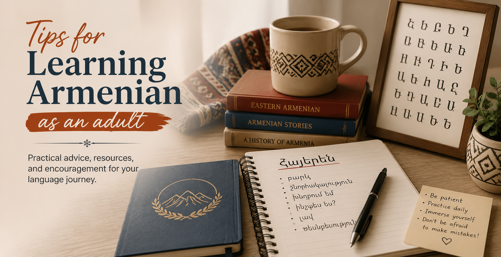 Tips for learning Armenian as an adult