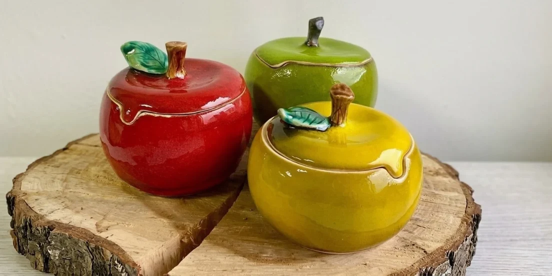 Fruit-Shaped Sugar Bowl