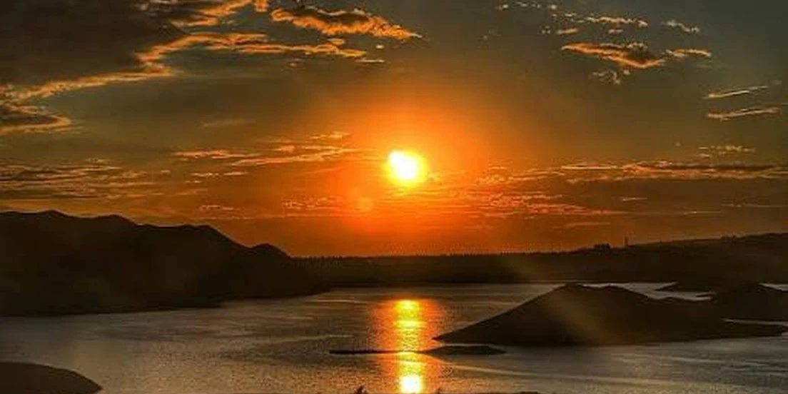 Sunset at Azat Reservoir
