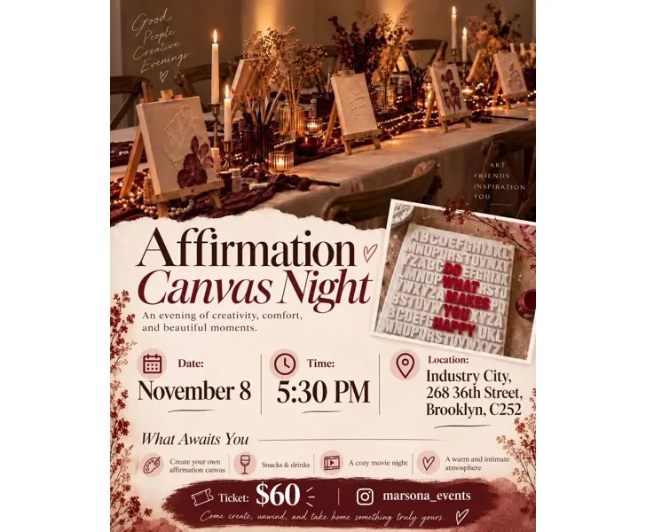 Affirmation Canvas Night