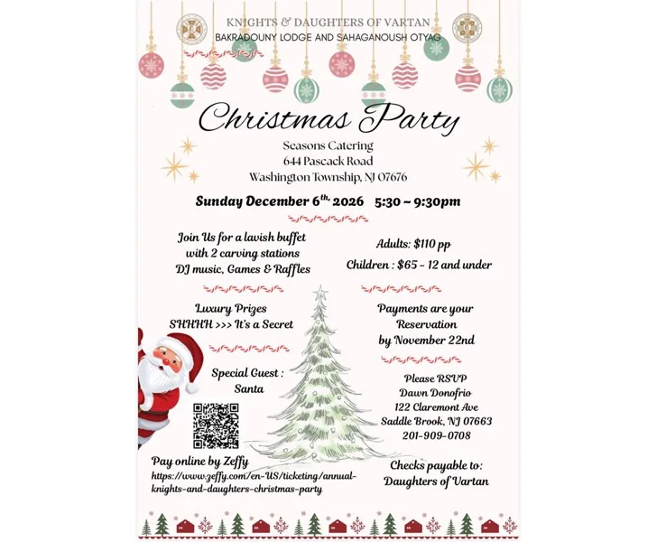 Knights & Daughters of Vartan Christmas Party