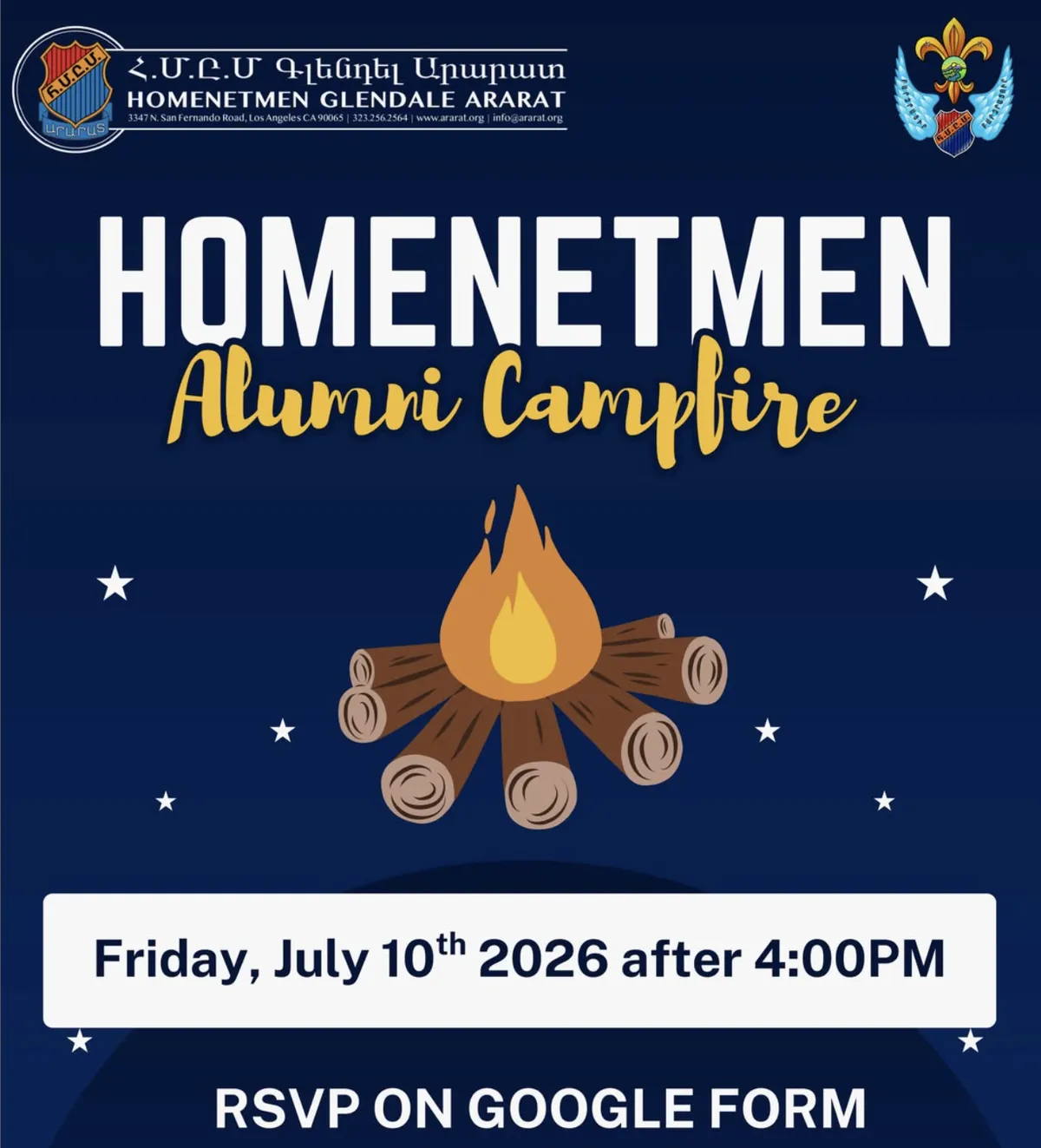 Homenetmen Ararat Alumni Campfire