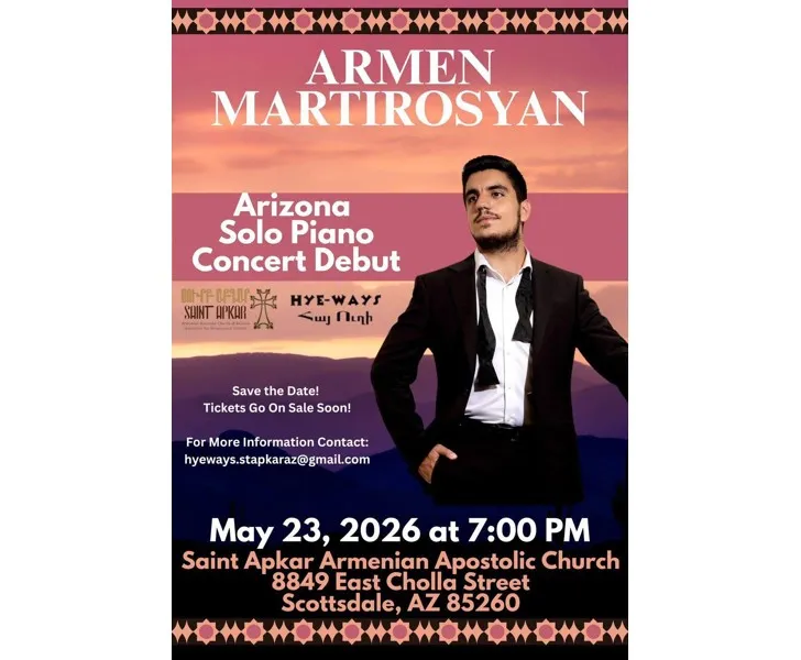 Armen Martirosyan — Arizona Solo Piano Concert Debut