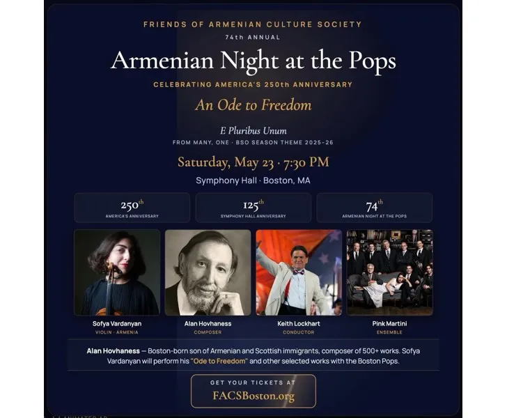 Armenian Night at the Pops — 74th Annual