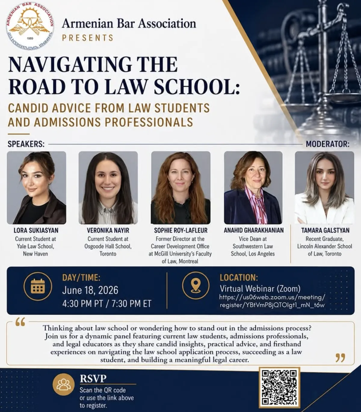 Navigating the Road to Law School — Armenian Bar Webinar