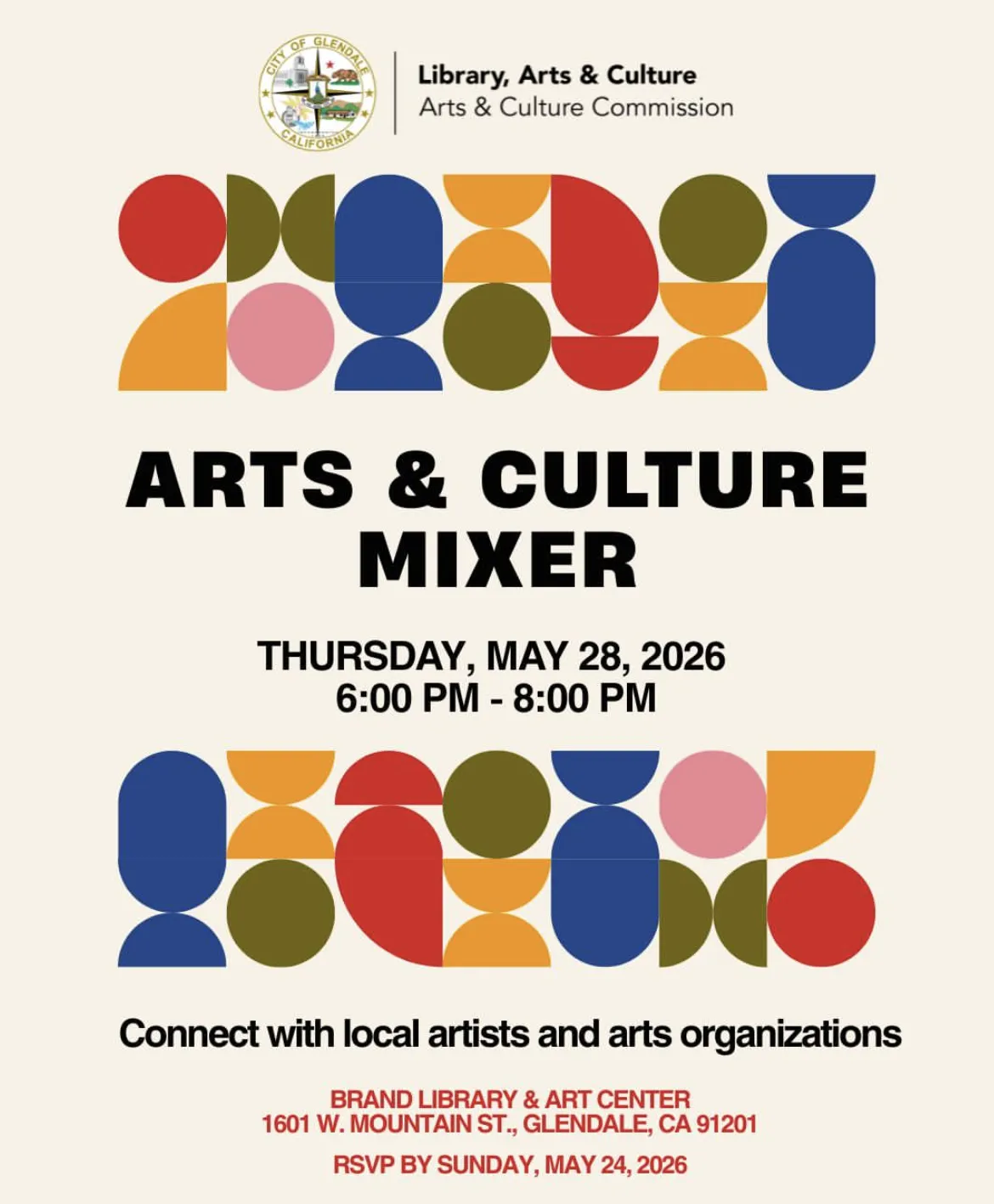 Arts & Culture Mixer — Glendale