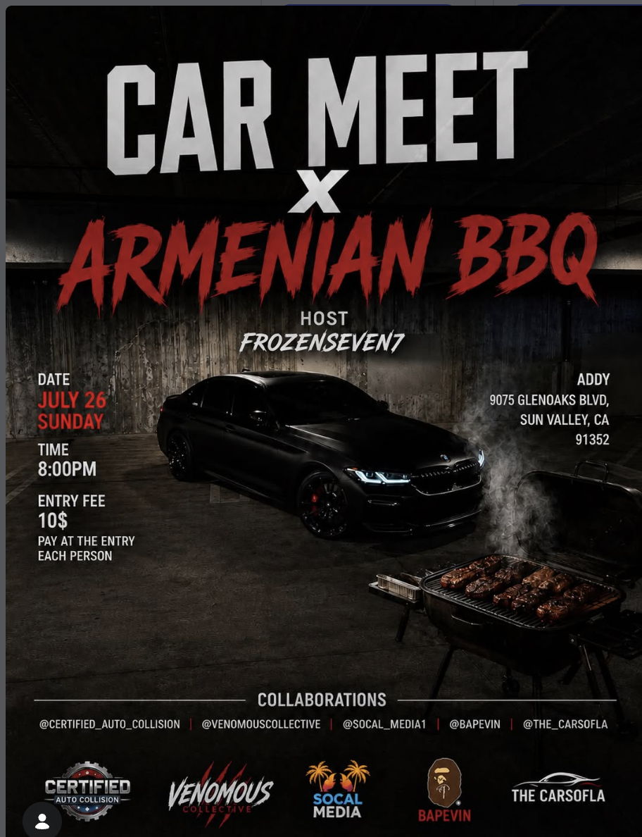 Car Meet x Armenian BBQ