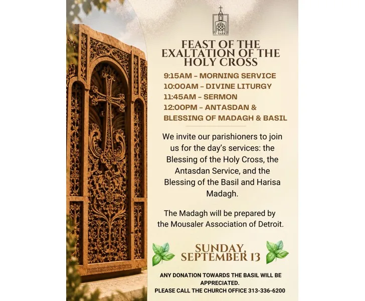 Feast of the Exaltation of the Holy Cross at St. Sarkis