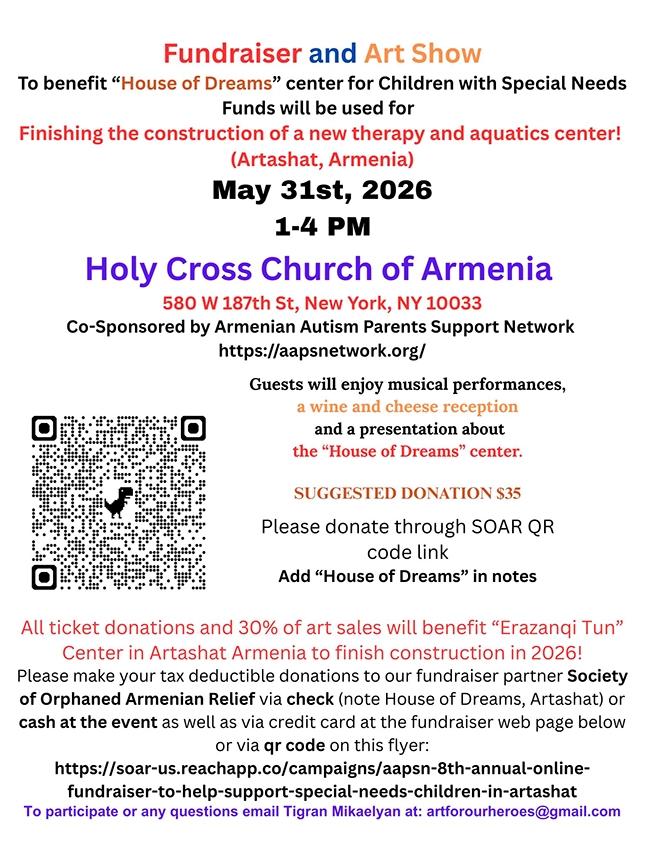 Fundraiser and Art Show — Holy Cross Church of Armenia