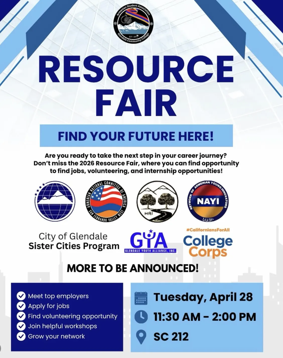 Resource Fair at Glendale Community College