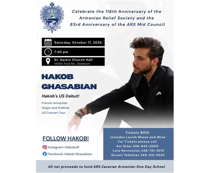 Hakob Ghasabian US Debut Concert