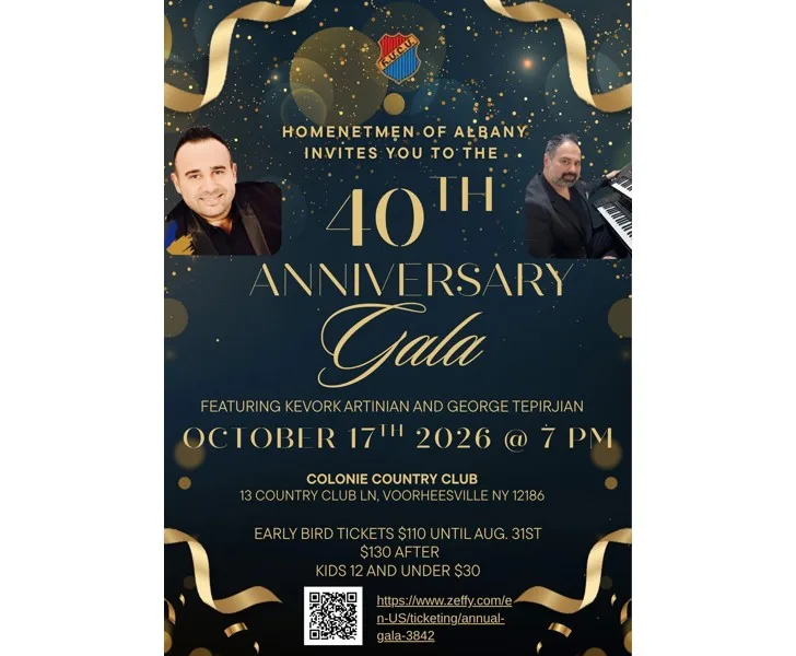 Homenetmen of Albany 40th Anniversary Gala
