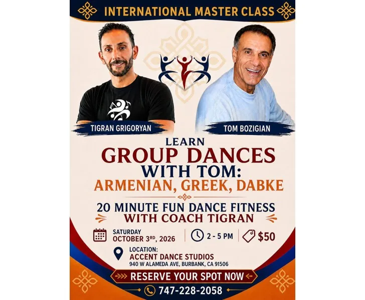 International Master Class: Group Dances with Tom Bozigian