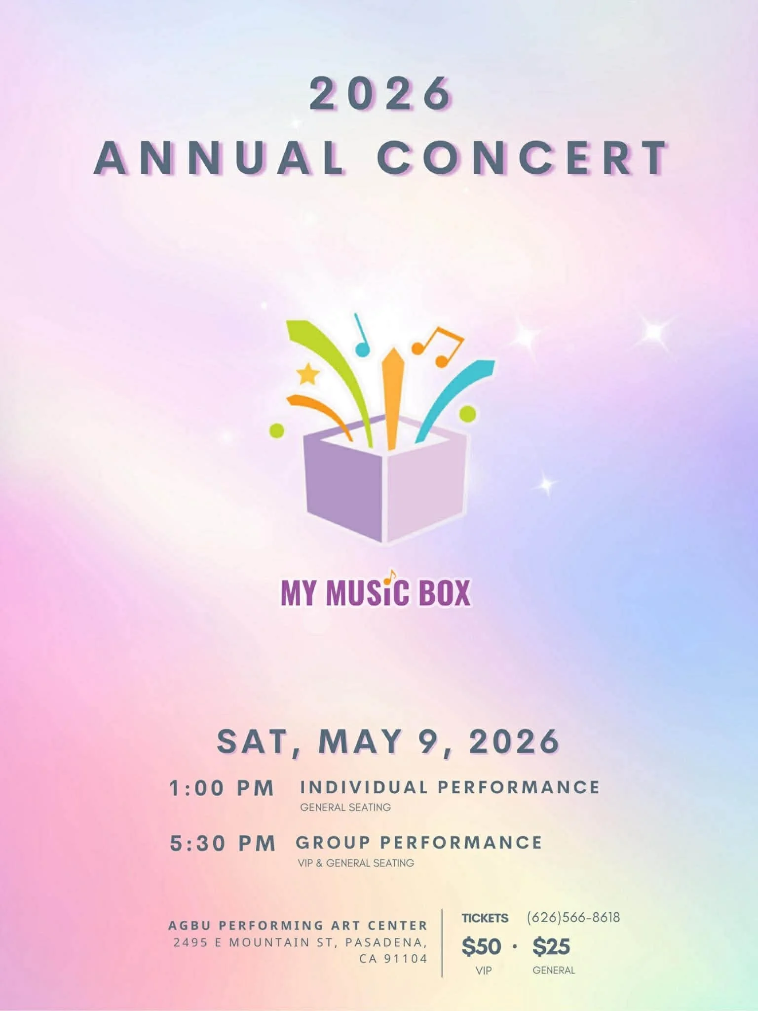My Music Box Concert 2026