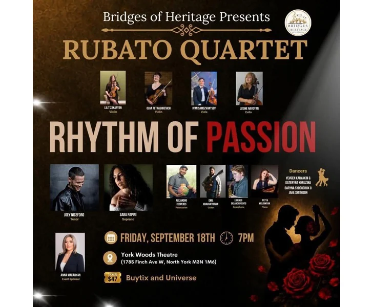 Rubato Quartet: Rhythm of Passion