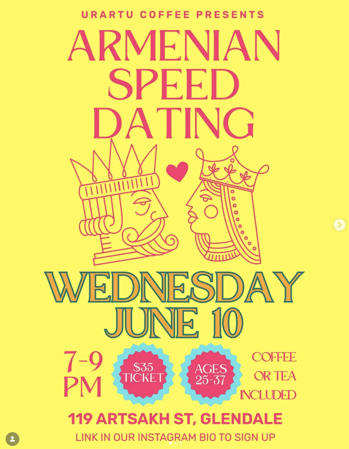 Armenian Speed Dating — June 10