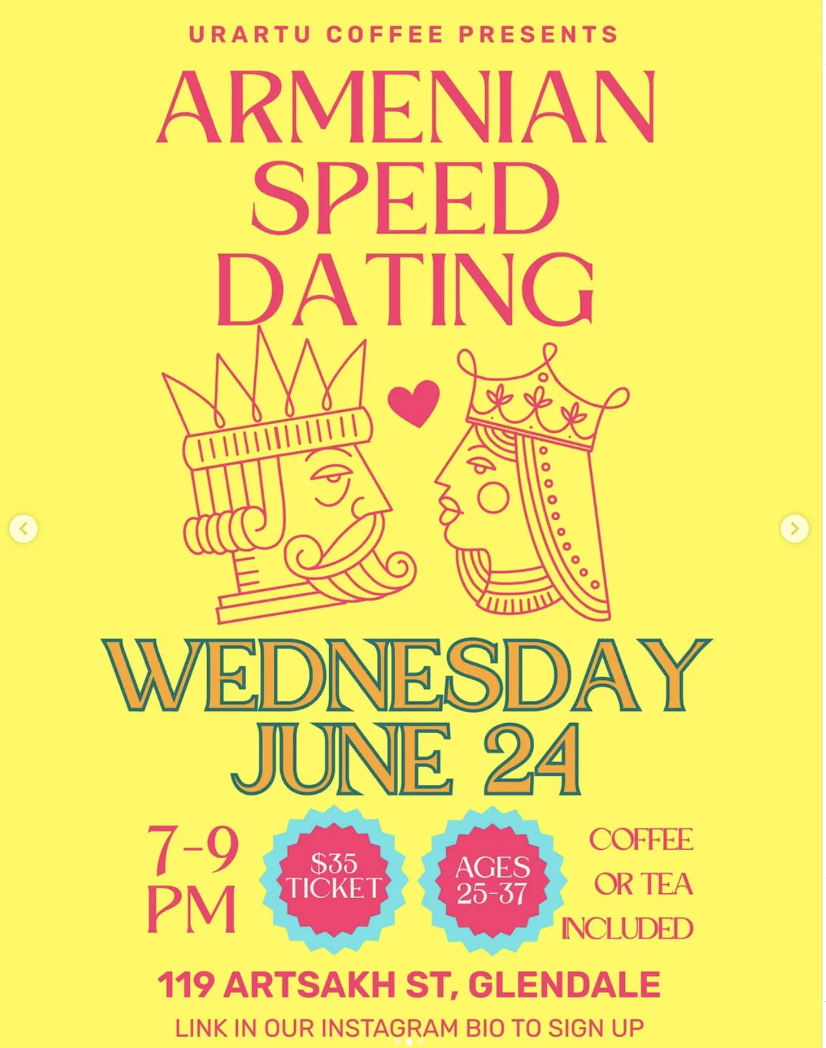 Armenian Speed Dating — June 24