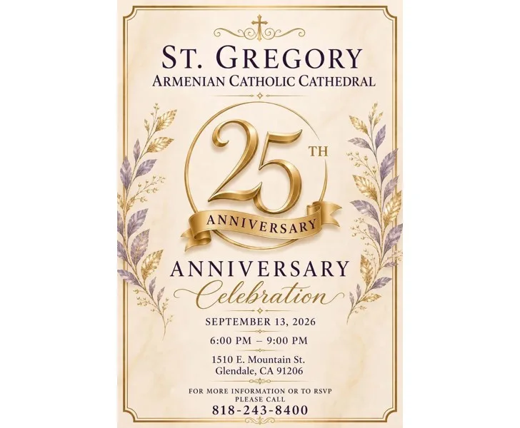 St. Gregory Armenian Catholic Cathedral 25th Anniversary Celebration