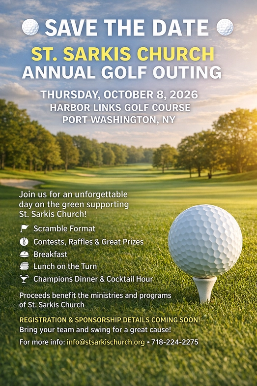 St. Sarkis Church Annual Golf Outing 2026