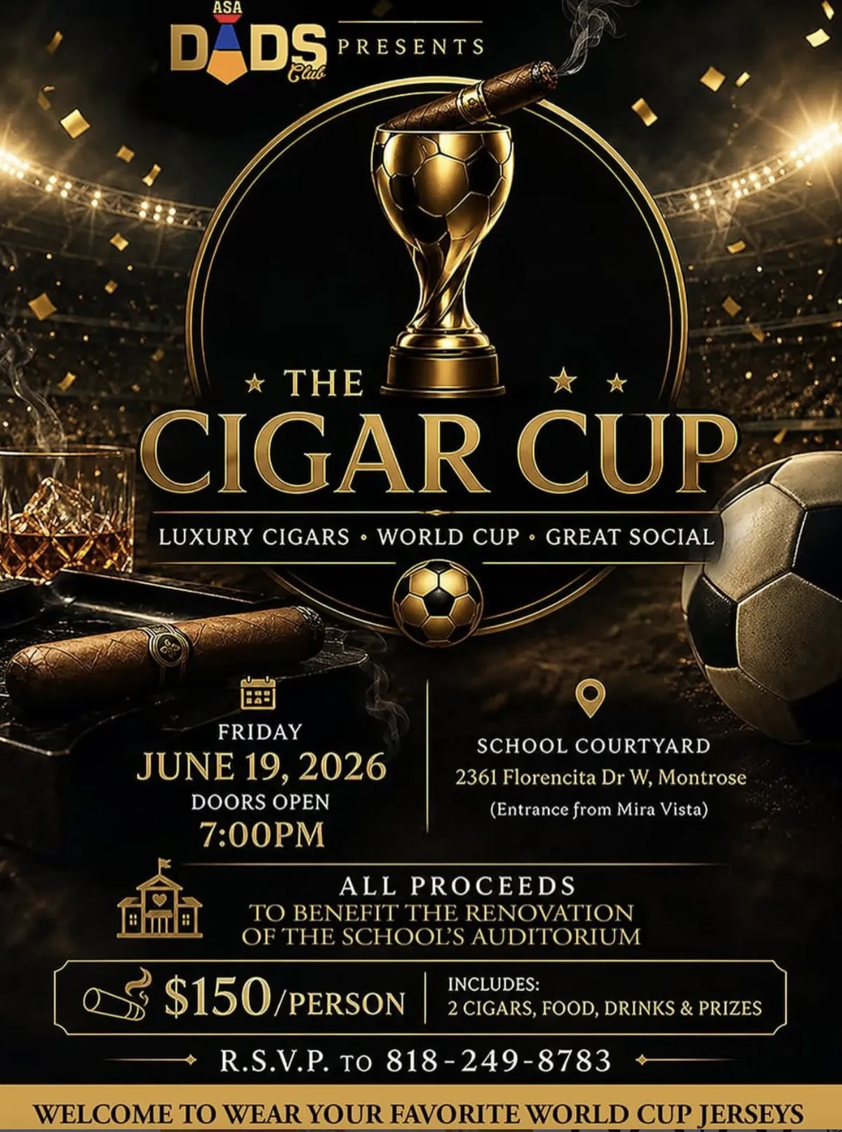 The Cigar Cup — ASA Dads Club Fundraiser