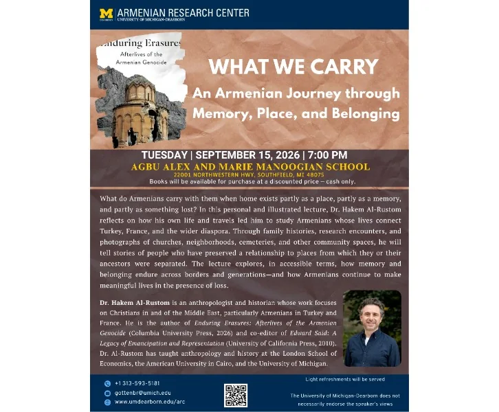 What We Carry: An Armenian Journey through Memory, Place, and Belonging