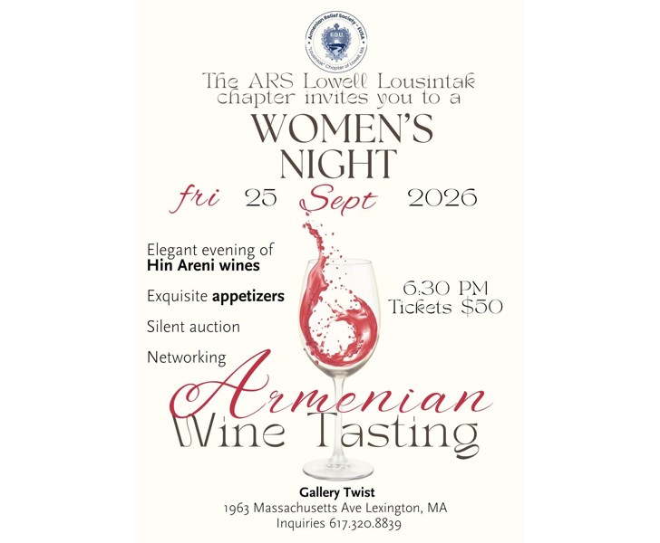 Women's Night — Armenian Wine Tasting