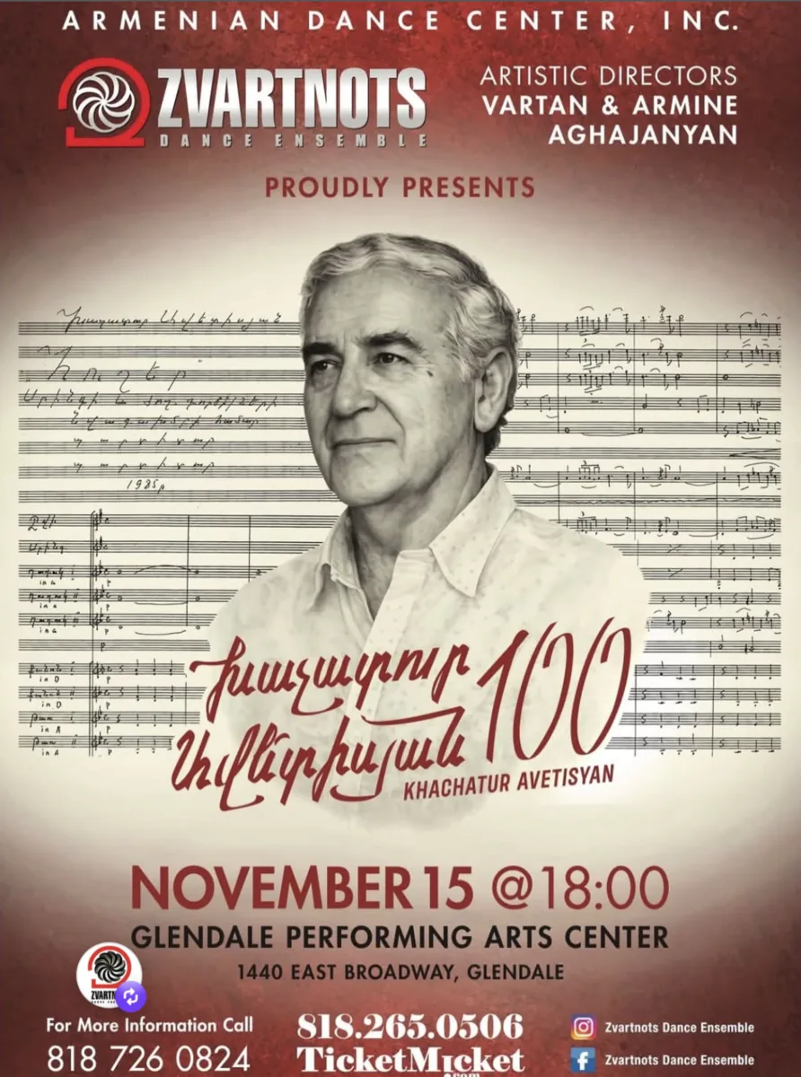 Khachatur Avetisyan 100 — Zvartnots Dance Ensemble